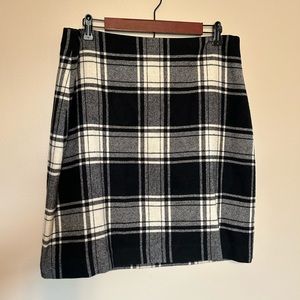 Size 12 Talbots Wool Plaid a-line skirt